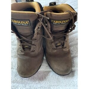 Carolina Work Boots Womens Size 7 Brown Leather Aluminum‎ Toe Safety CA1428